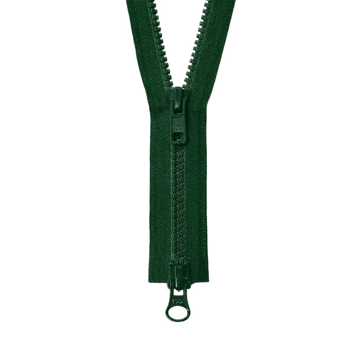 YKK VISLON #5VS Plastic Two-Way Open End Zipper  Hunter Green 530 (5 Sizes)