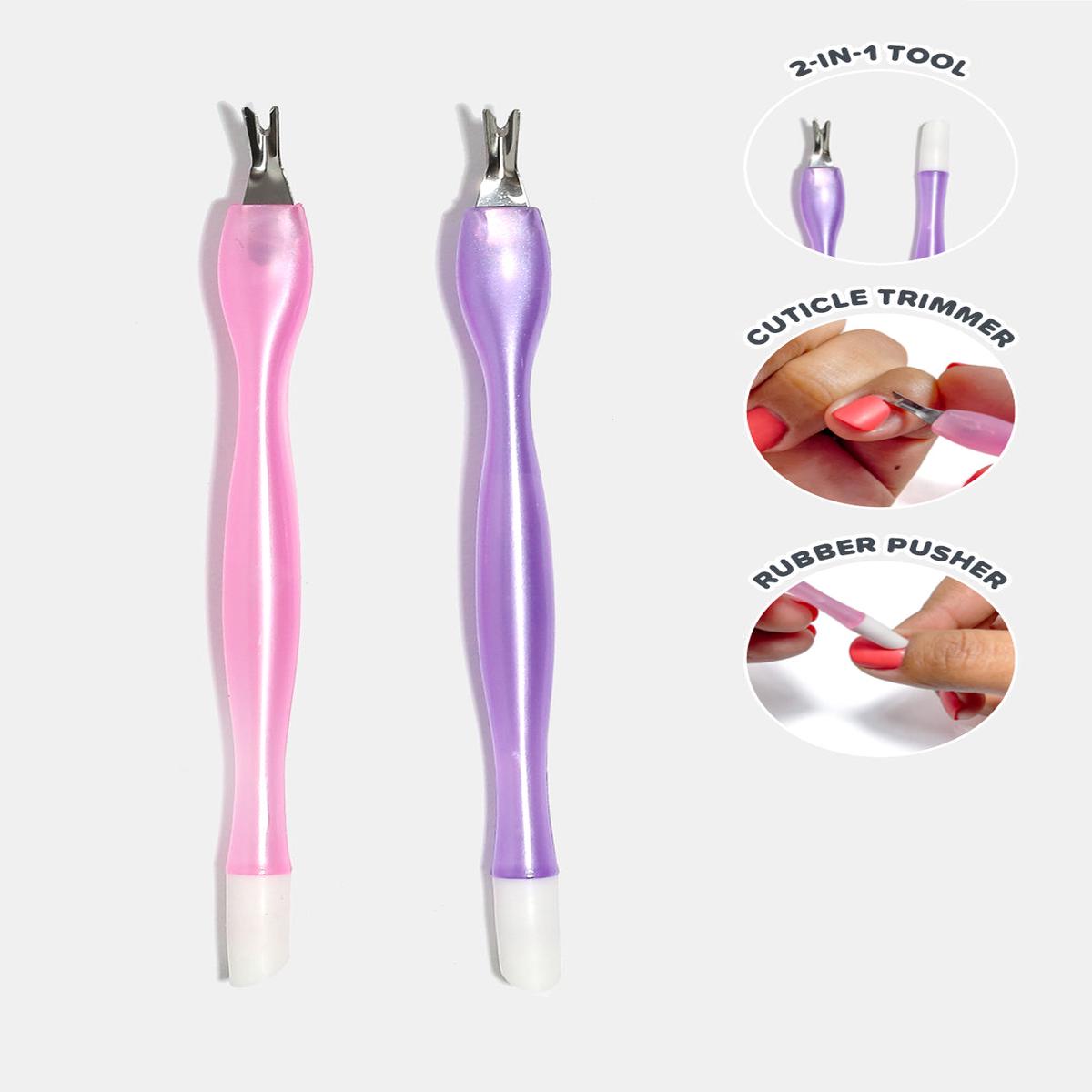 AOA 2-in-1 Cuticle Trimmer + Rubber Pusher