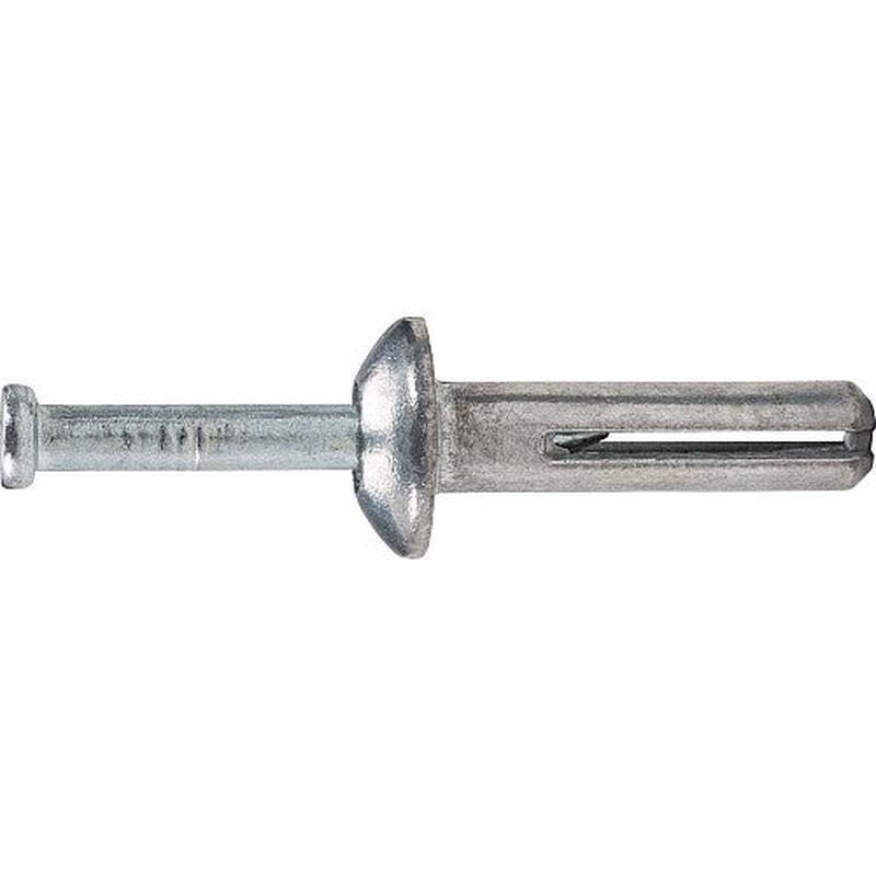 [100 PKG] Nail Drive Anchors Zamac Nailin with Carbon Steel Nail 1/4 X 1