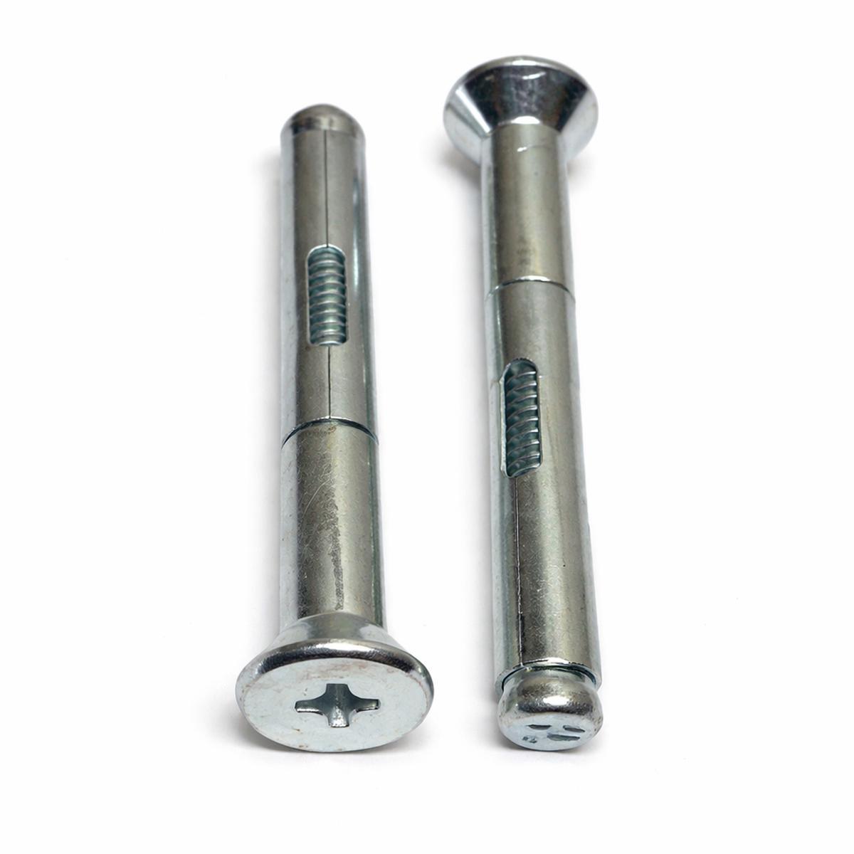 3/8" x 6" Flat Head Phillips Concrete Sleeve Anchors Zinc Plated