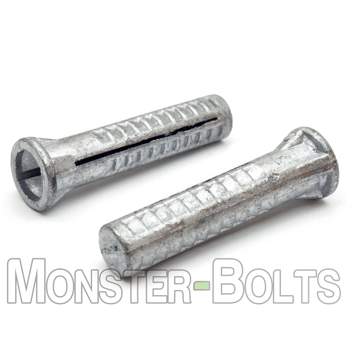 Bulk Wood Screw Anchors  Lead Alloy, Plain  Sizes #6, #10, #16  Monster Bolts