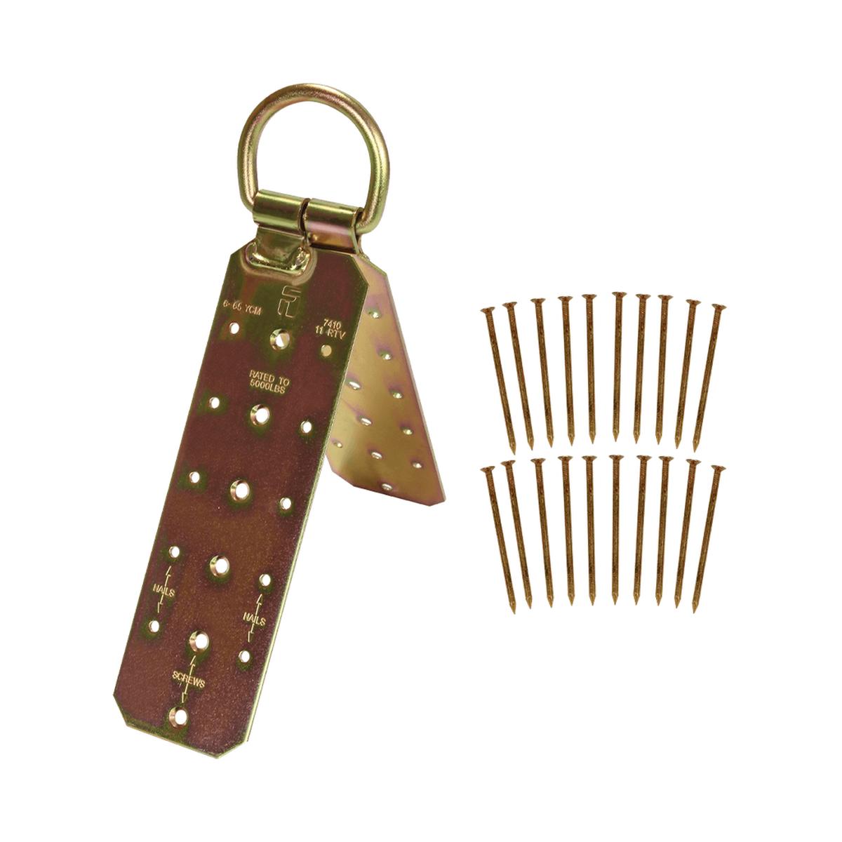 FallTech, 7410, Roof Anchor, Hinged, Reusable, Wood, 2.79 lb