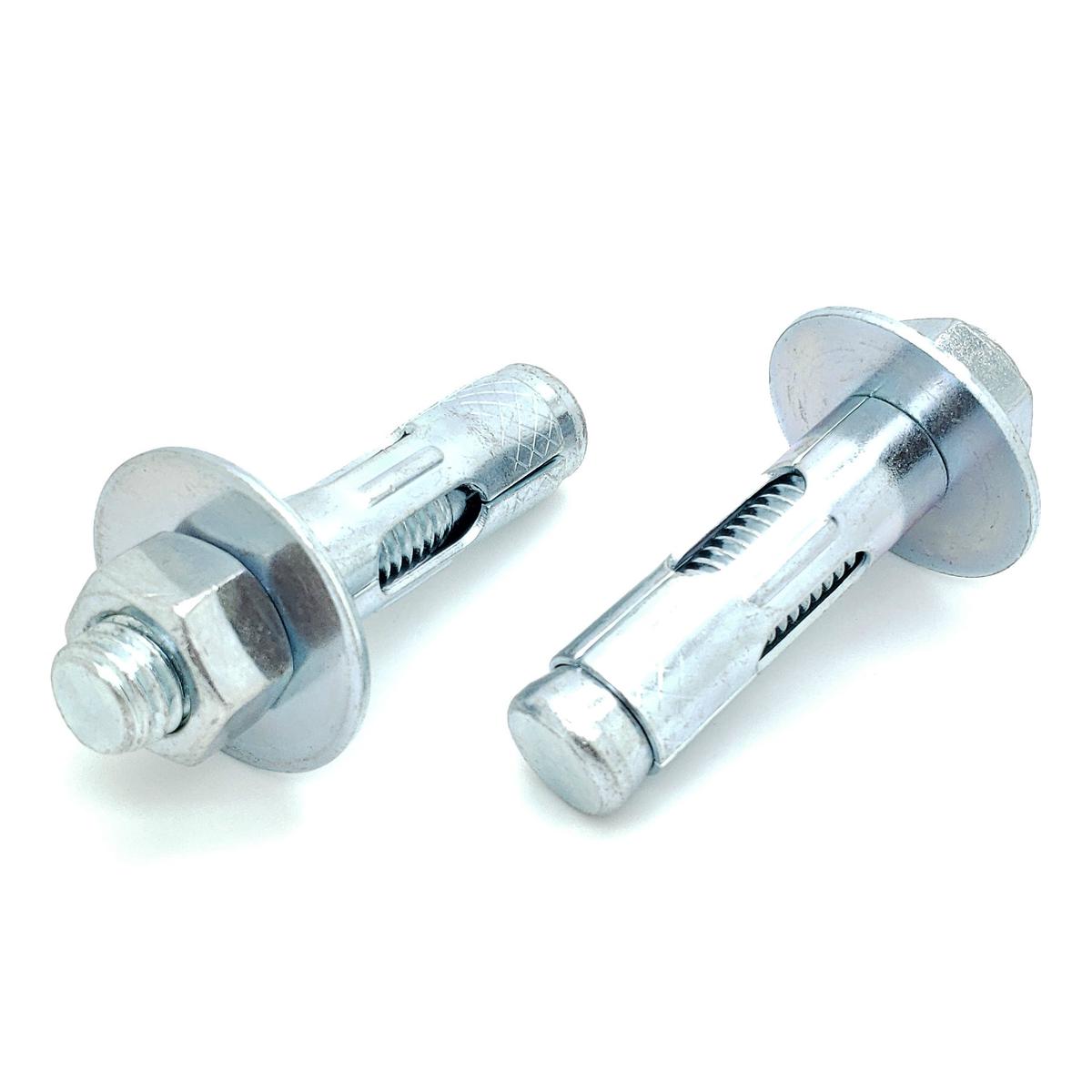 3/4" x 2-1/2" Zinc Plated Hex Nut Sleeve Anchor Bolts, 4 Qty (BCP996)