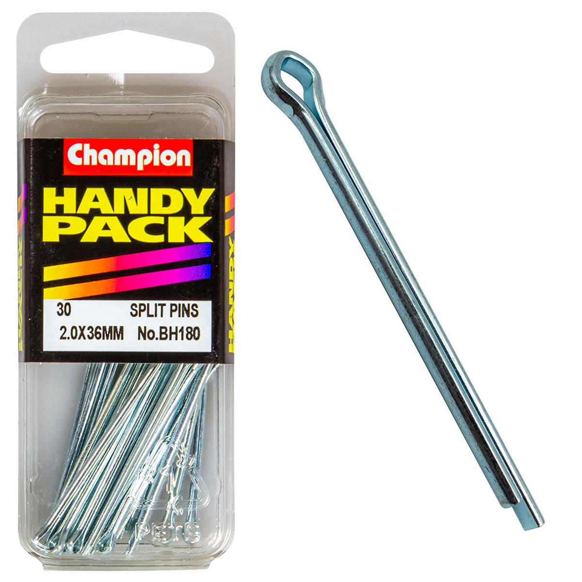 Champion - Split Pins-2.0 x 36mm-Zinc Plated | BH180