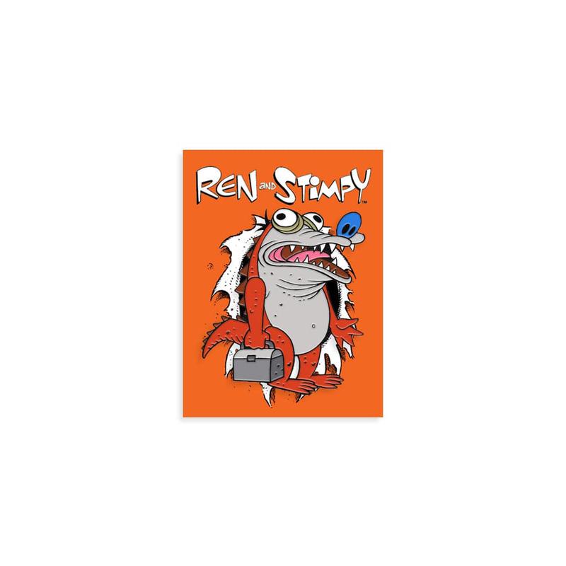 CrocoStimpy Enamel Pin