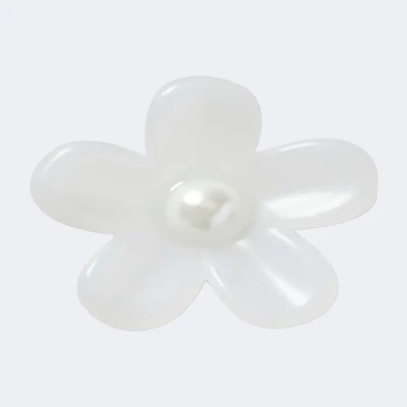 Crocs Matte Pearl Flower Unisex Lifestyle Pins White