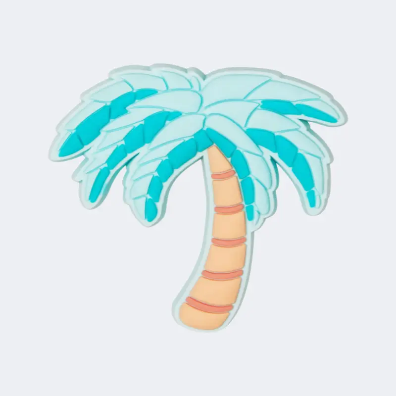 Crocs Palm Tree Unisex Lifestyle Pins Green/Brown
