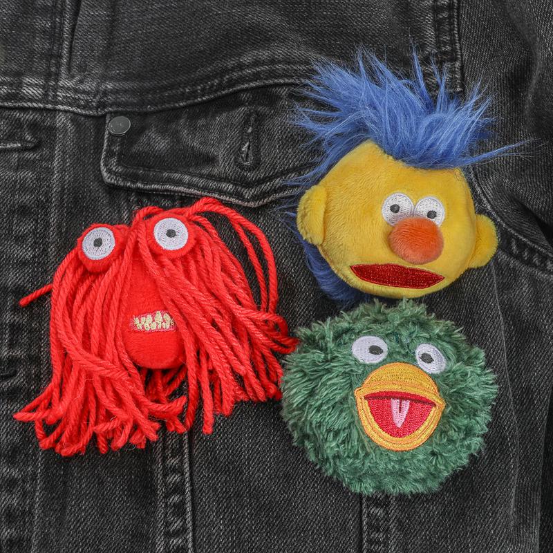 Don't Hug Me I'm Scared - Green Duck, Red Guy & Yellow Guy Plush Pins 3-Pack (FIRST LOOK)