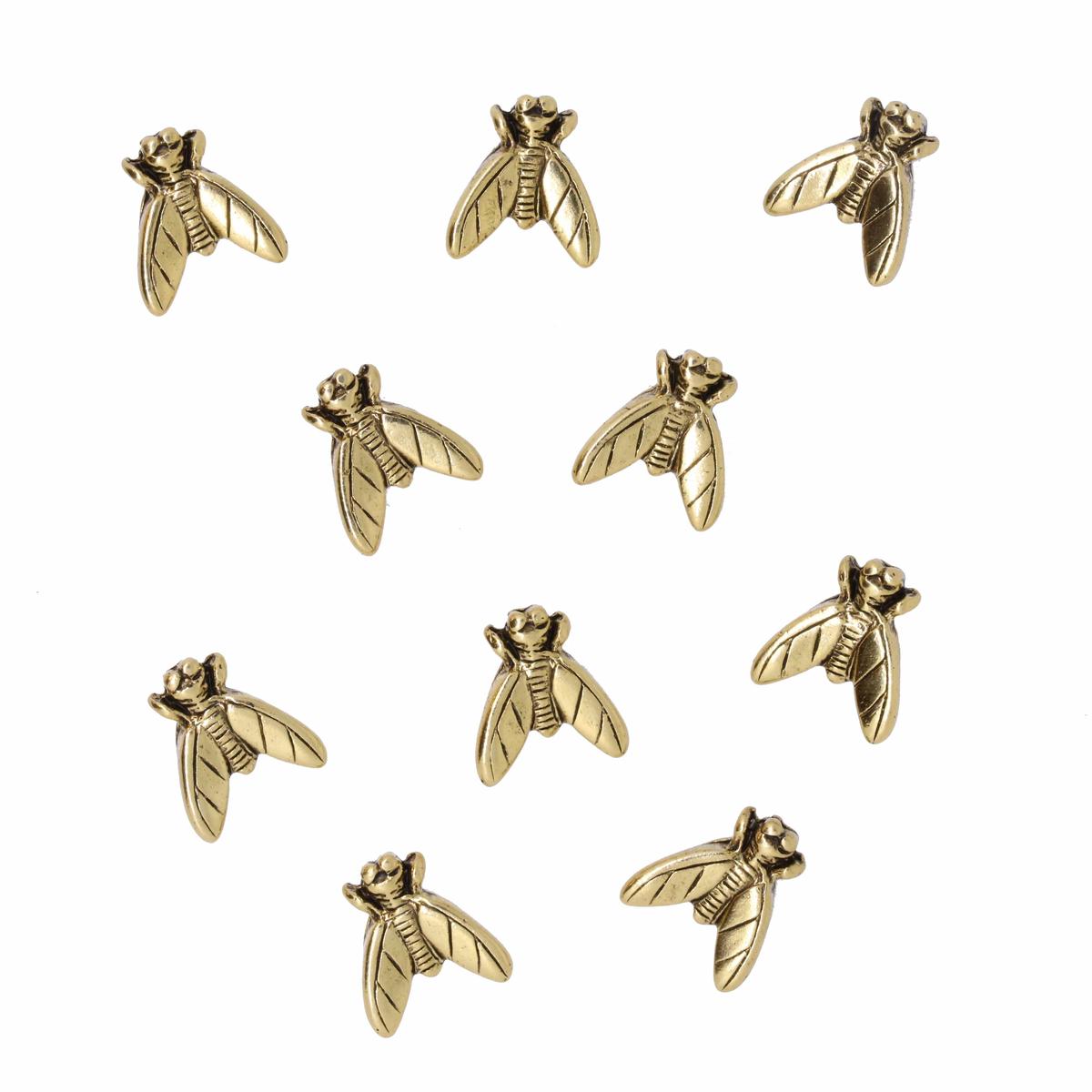 Flies Pushpins - Gold