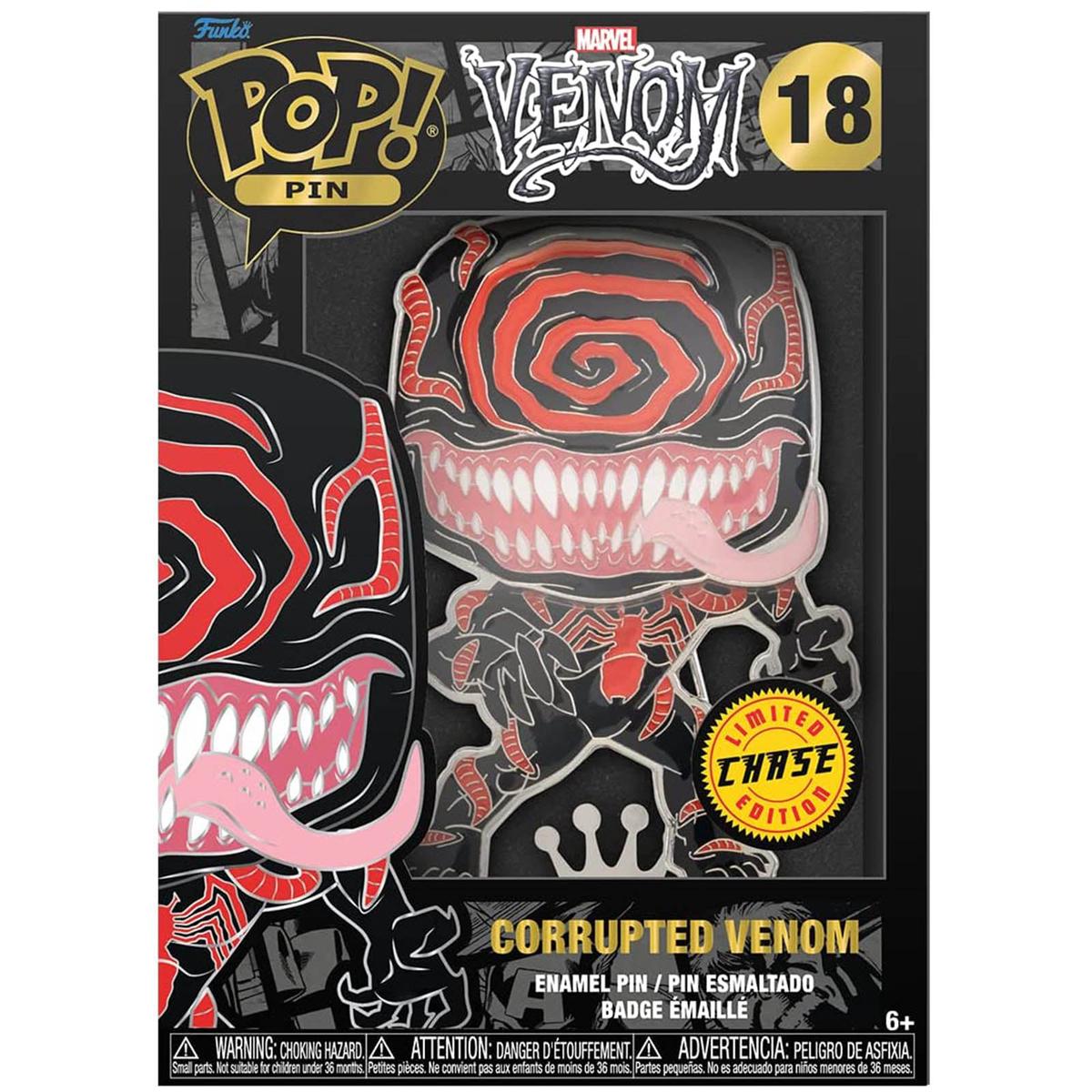 Funko Marvel POP Pin Corrupted Venom Figure CHASE VERSION