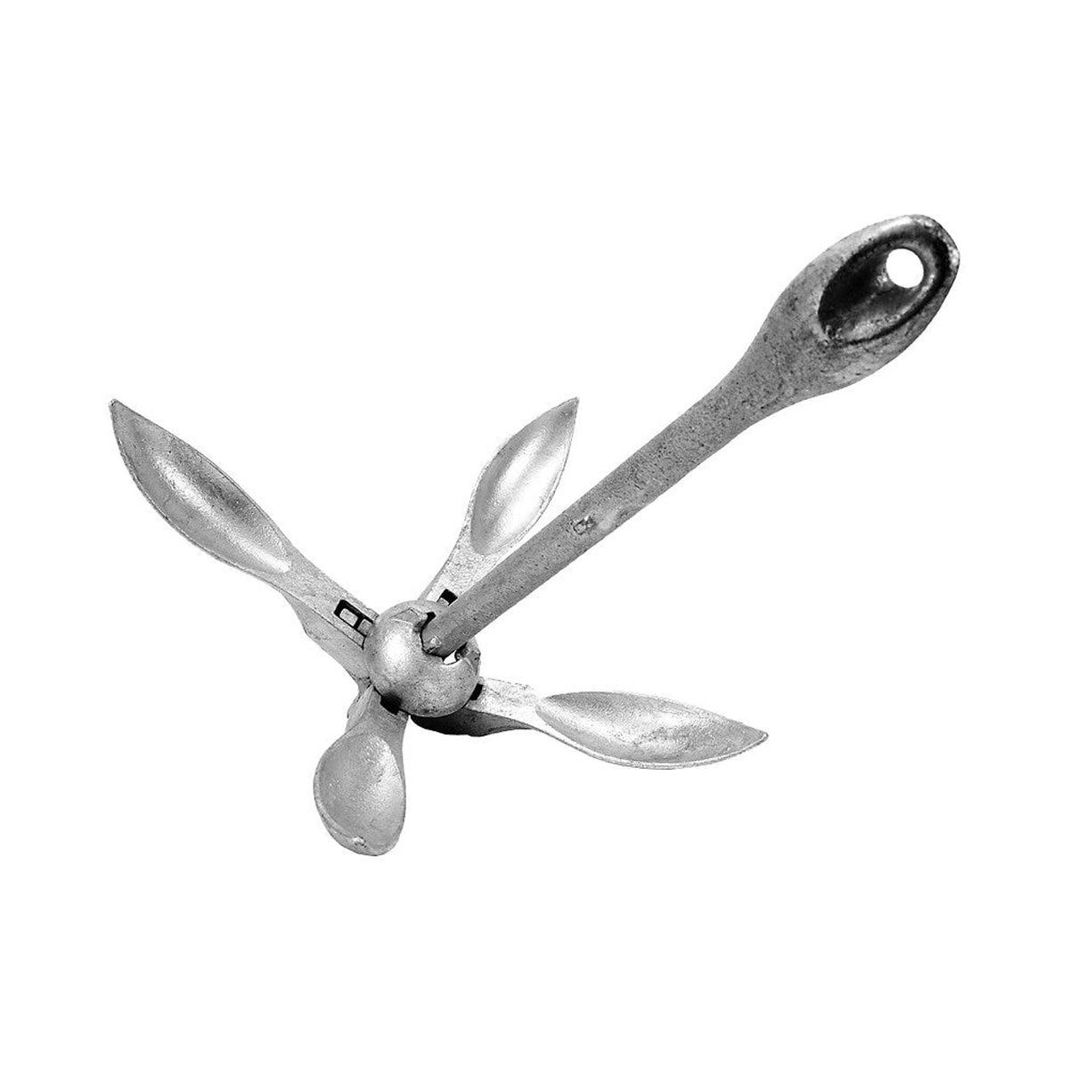 Galvanised Folding Grapnel Anchor - 4.0 kg (8.82 lb) | - | Piece (112946)