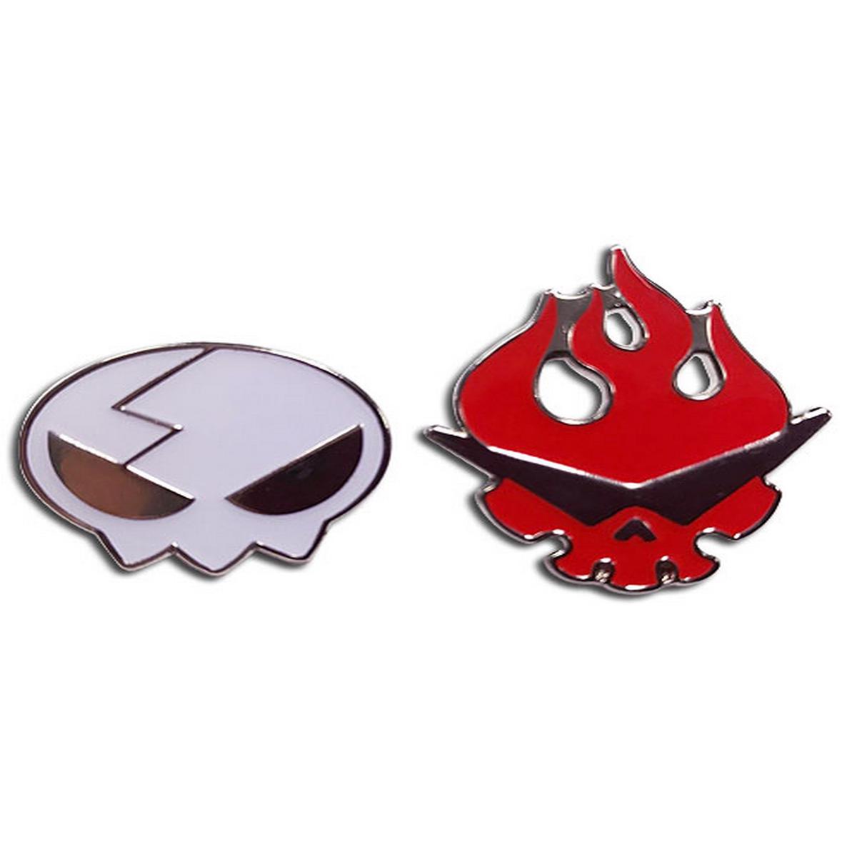 Gurren Lagann - Dai Gurren & Yoko Littner Skull Pins (Set of 2)