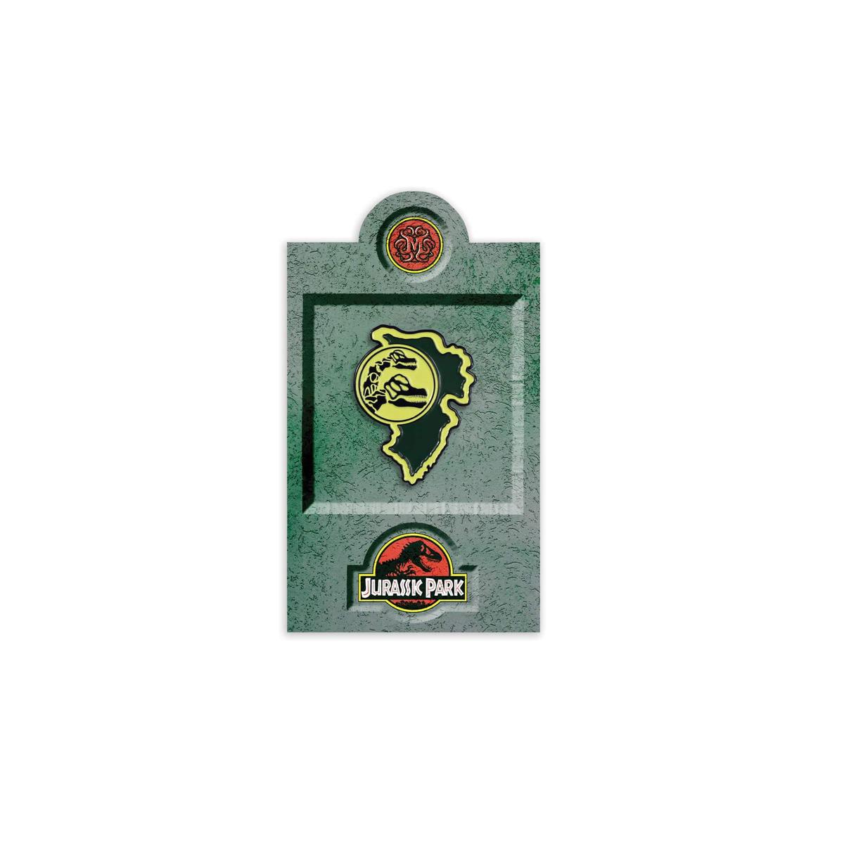 Jurassic Park  Brachiosaurus Paddock Sign Enamel Pin