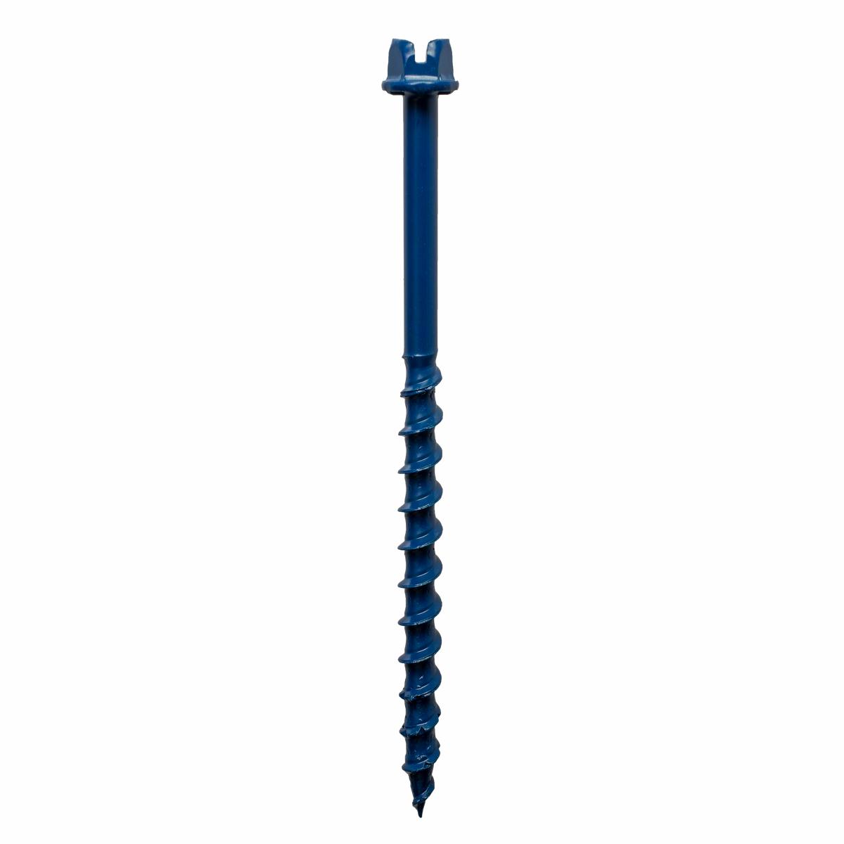 Simpson TNT25114HC75 Titen Turbo 1/4 in. x 1-1/4 in. Hex-Head Concrete and Masonry Screw, Blue