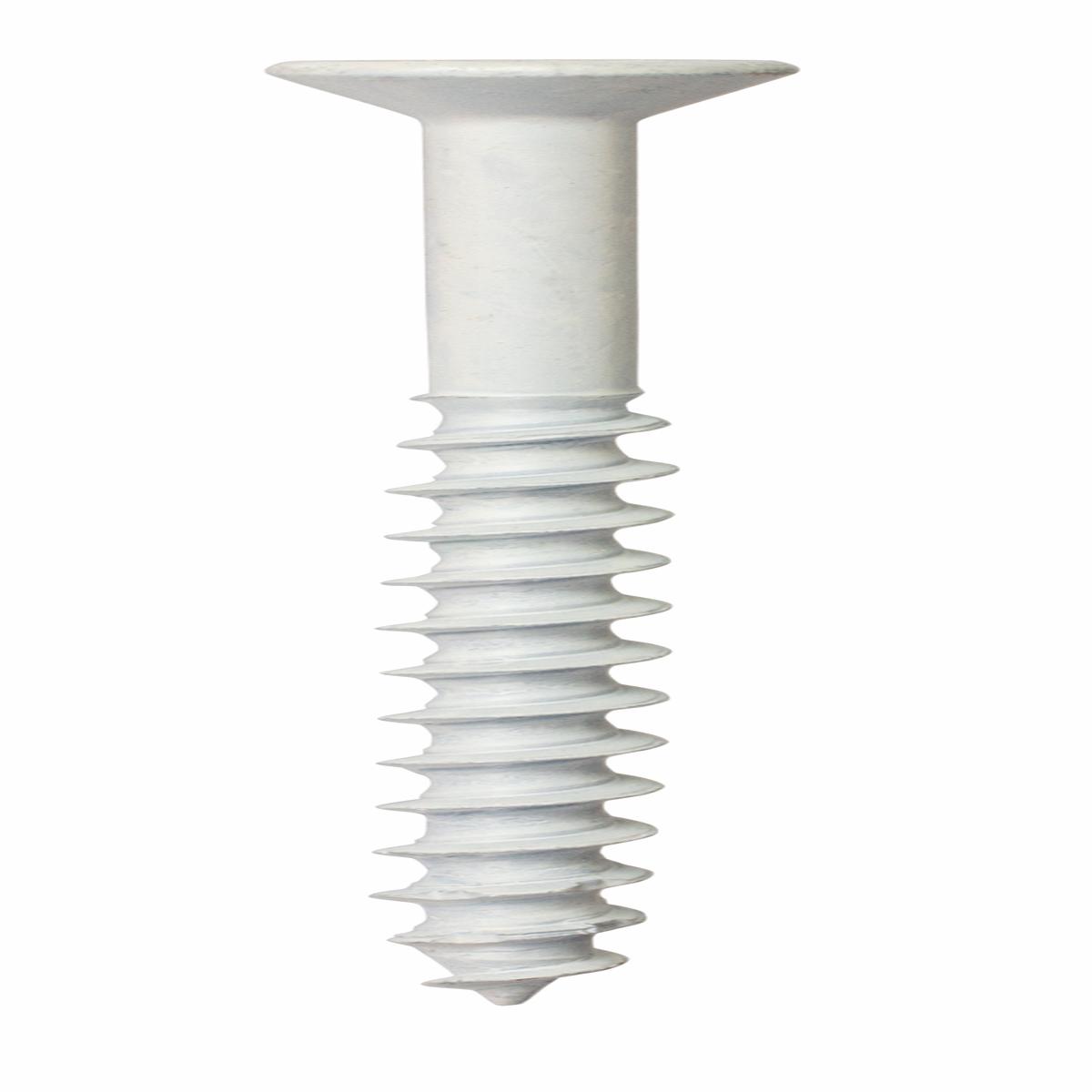 Simpson TNTW18234TFC25 Titen Turbo 3/16 in. x 2-3/4 in. 6-Lobe Flat-Head Concrete and Masonry Screw, White